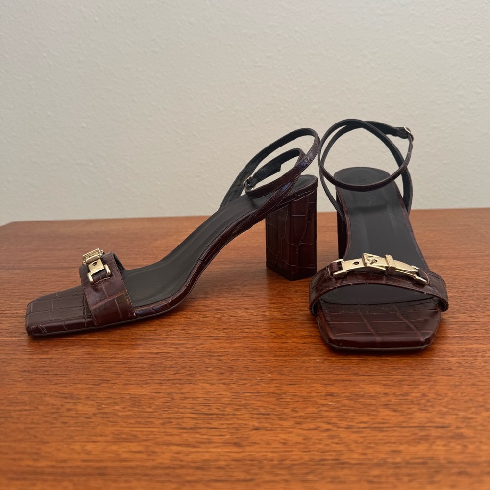 NWOT J Crew Evelyn buckle heels
